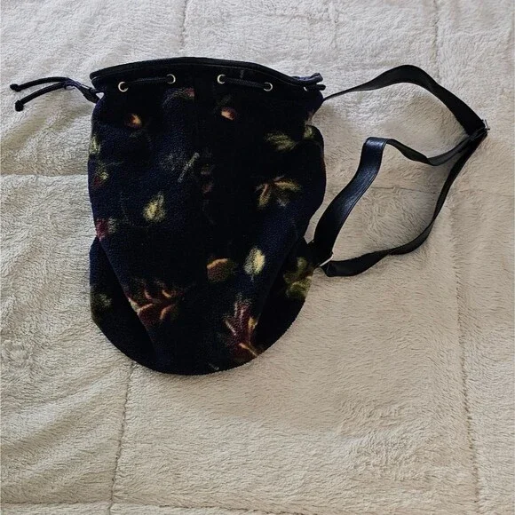 Floral Blue Drawstring Women's Bag. Excellent Condition! - Picture 5 of 5